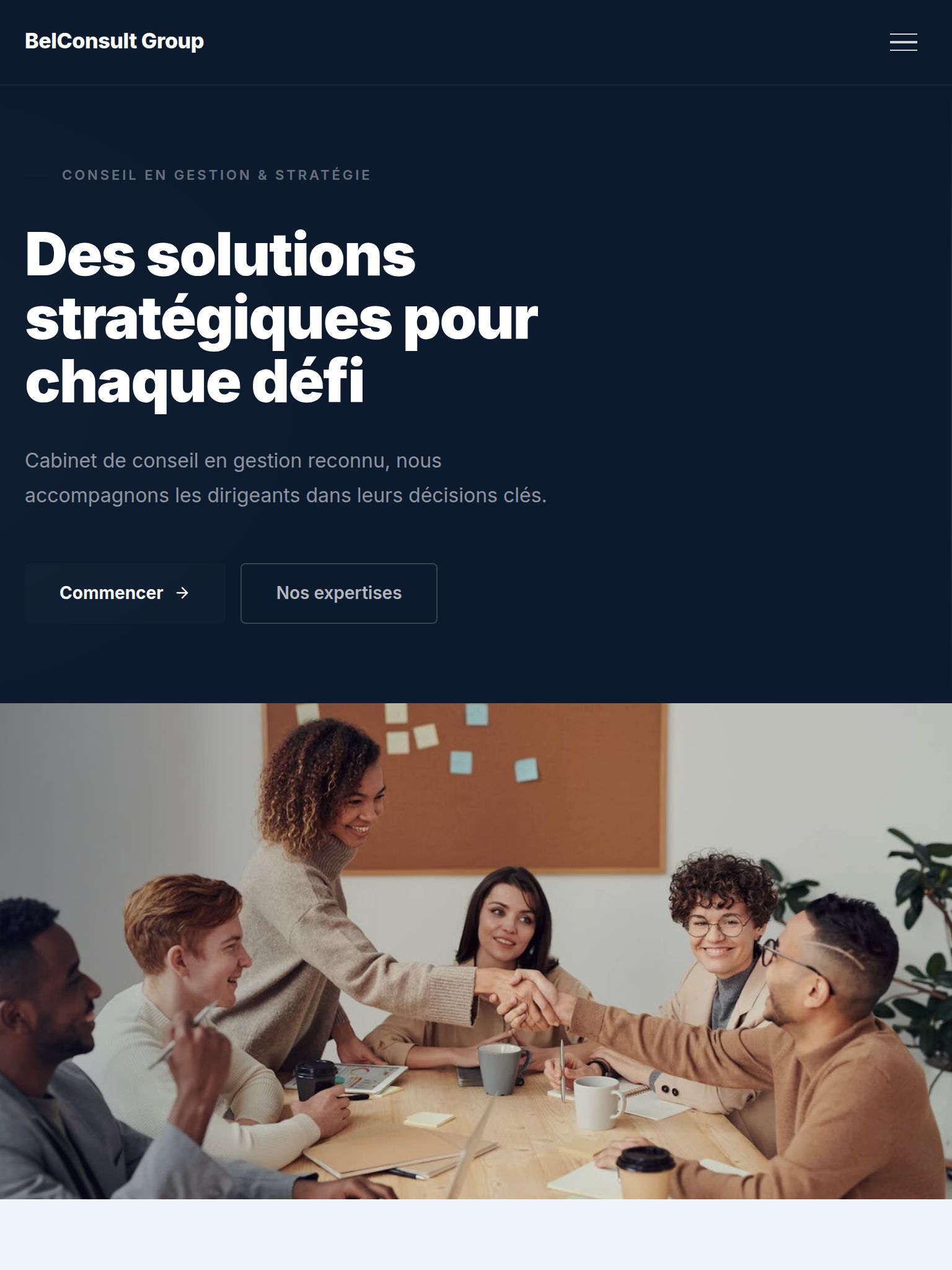 Template Corporate — version tablette