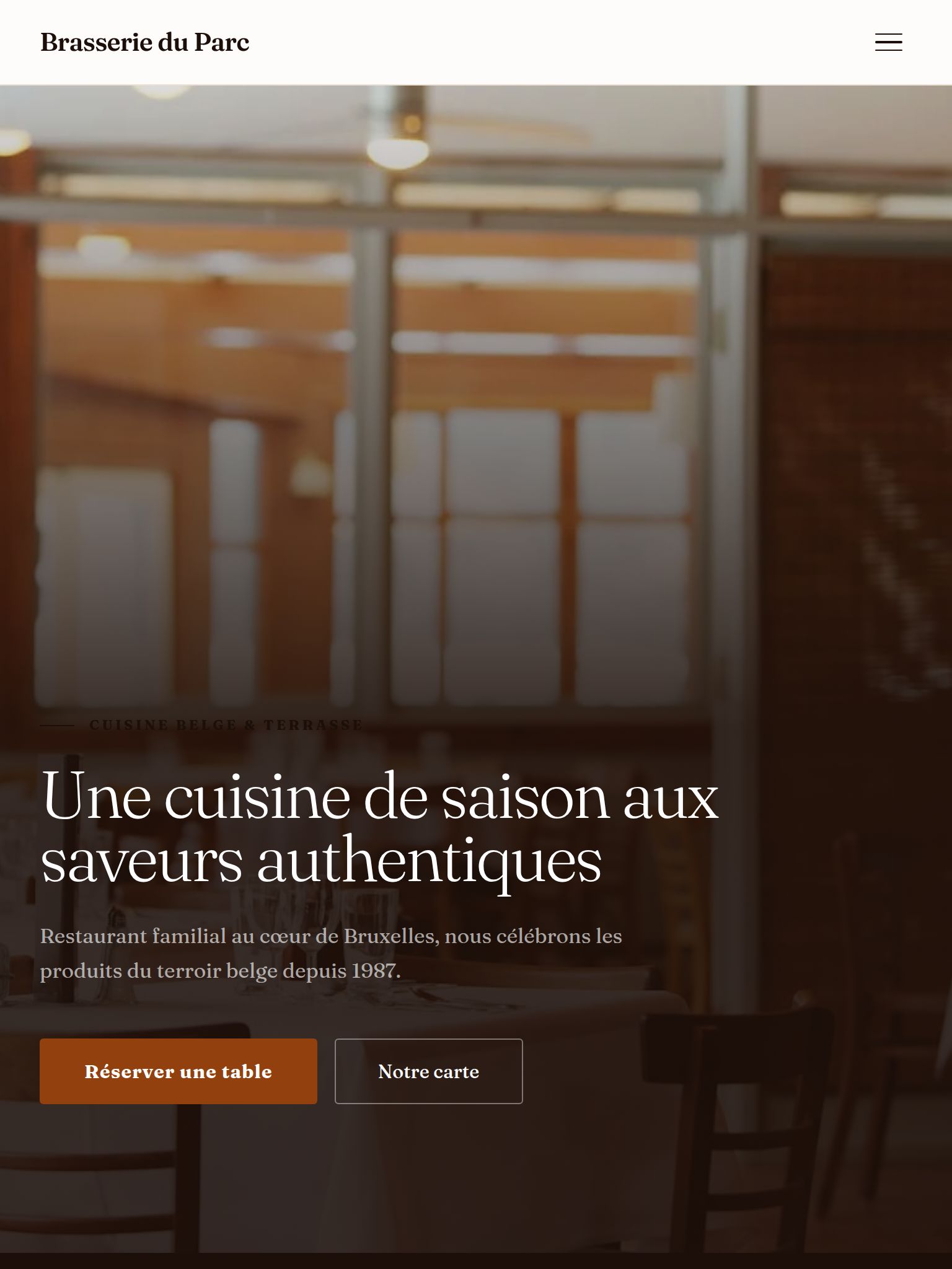 Template Food — version tablette