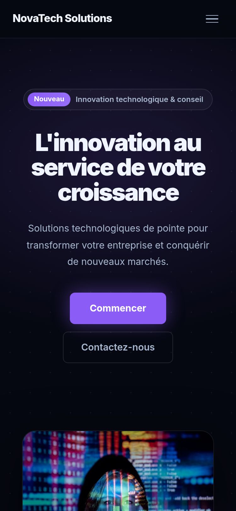Template Premium — version mobile
